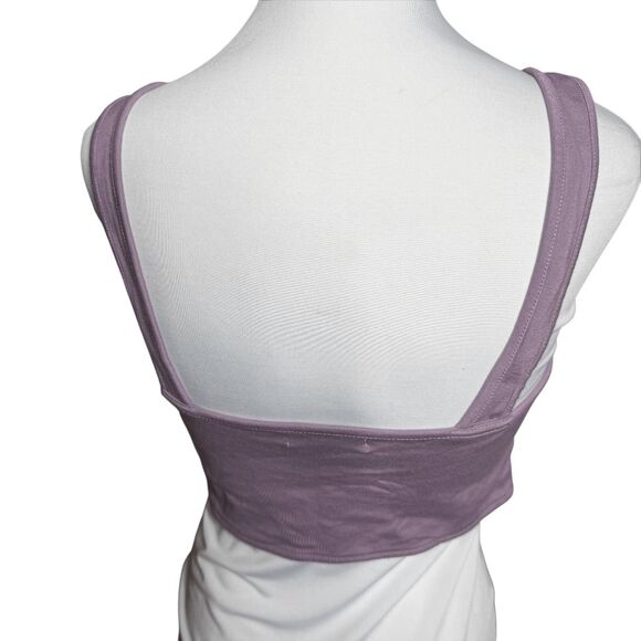 Urban Outfitters Bobbie Cutout cropped tank top Mauve Large - Picture 3 of 6